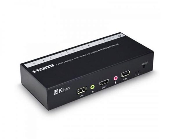Kinan - 2 Ports Desktop HDMI USB KVM Switch