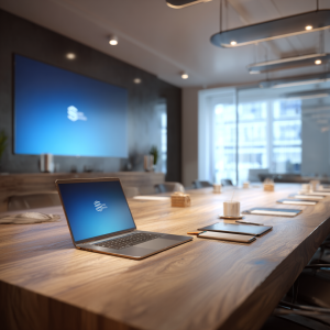 מערכת ScreenBeam לתצוגה אלחוטית בחדר ישיבות היברידי של RIL Ecosystems