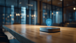 מערכת ScreenBeam מאובטחת לשיתוף מסך בחדר ישיבות